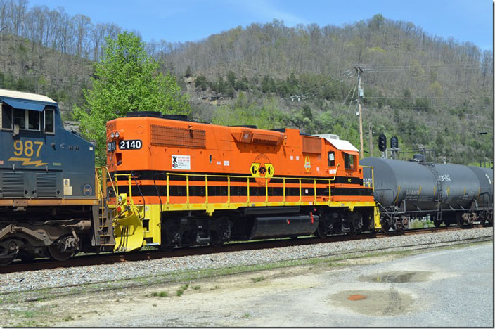Georgia Central 2140 purports to be ex-NS GP38-2 5134. GC is a component of the Genesee & Wyoming group of short lines. Betsy Layne KY.