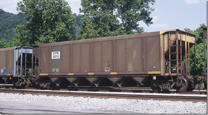 CITX (CIT/Capital Finance) 680110 is ex-SEFX 96127. 235,300 load limit. Saw plenty of these around here when they were South Carolina Electric & Gas. Shelby, KY 6-22-2013.
