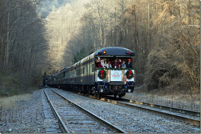 In a couple of miles the Santa Train will be stopping at Dante. Trammel VA.