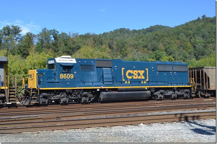 CSX “SD50-3” 8609 at Shelby on 09-24-2017 is an ex-SBD SD50 de-rated in horsepower.
