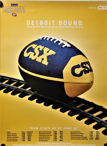 42. 2005 Safety Super Bowl Poster - Football - Detroit Bound