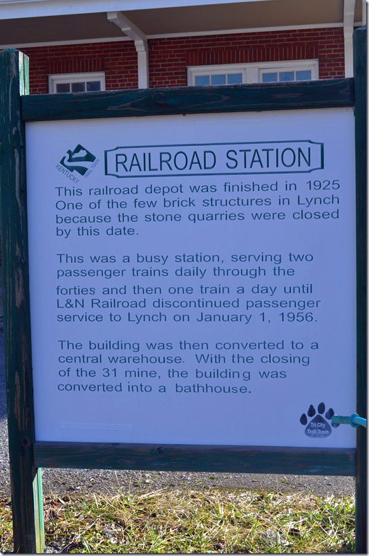 USS Lynch railroad station signage.