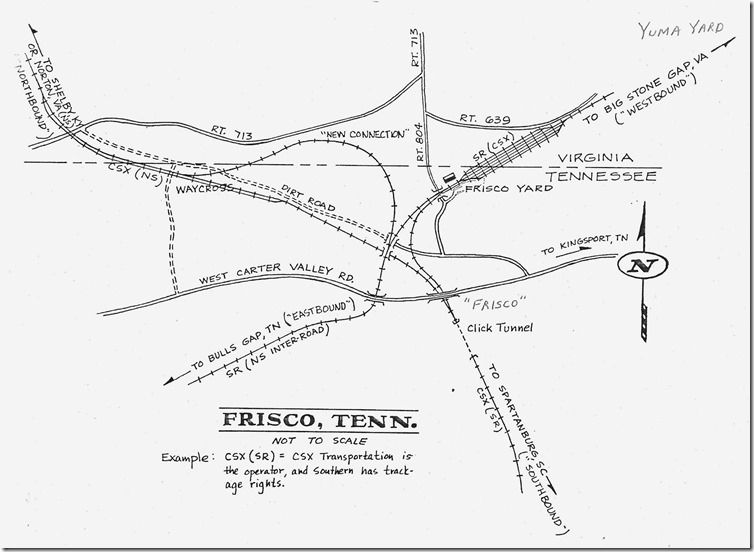 Ron Flanary drew this excellent map to help understand the Frisco area.