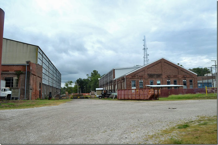 Portion of the former Southern Ry. steam locomotive shop in Princeton IN. It is now a manufacturing plant.