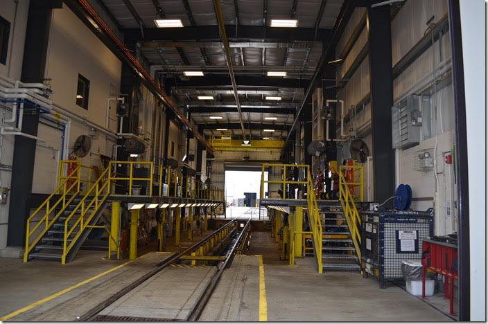NS New “EMF” (Expedited Maintenance Facility) near the main diesel shop. Bellevue.