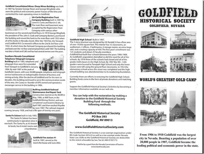 Goldfield NV brochure.