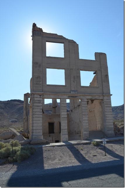Cook Bank building remains. Rhyolite NV. View 3.