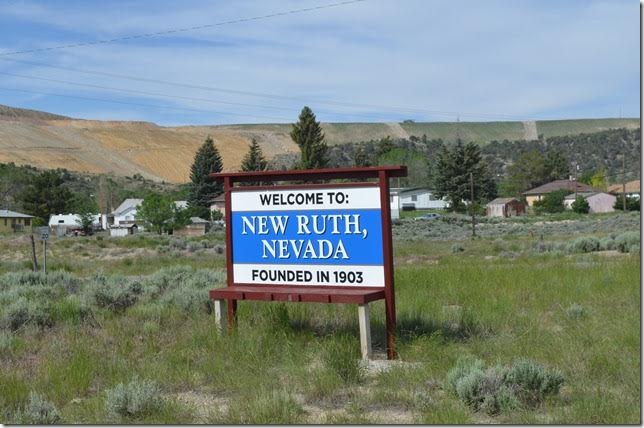 The town of Ruth was relocated in the early 1950s to this site because the copper mine pit was continually expanding.