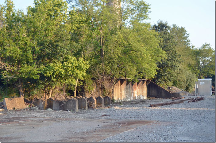Remains of the engine terminal. CN Bluford IL. IC roundhouse remains.