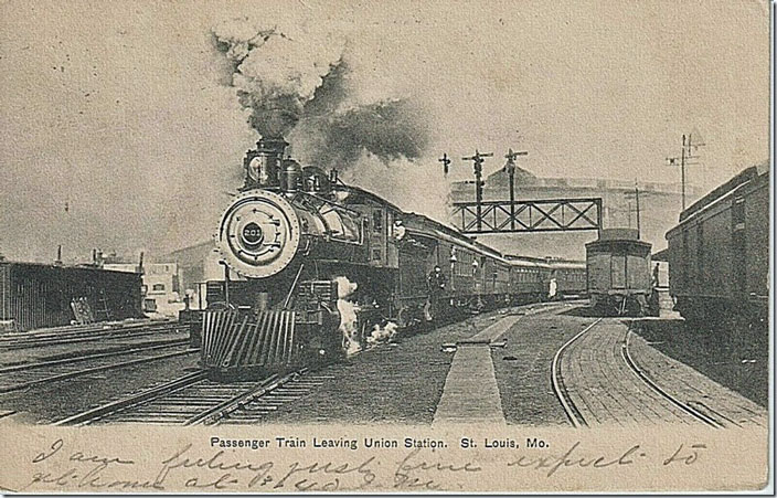 Postcard. St Louis Union Station. Ca. 1906.