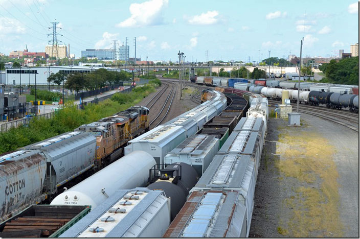 I don’t know whose yard or tracks these formerly were. I don’t have recent UP employee timetable of this area post the mergers with MP, SSW, C&NW, MKT etc. TRRA owns the main on the far right, so maybe they owned the yard also. UP 8643-7802 St Louis MO.