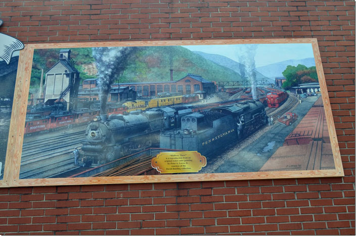 Renovo PA Railroad Heritage plaque.