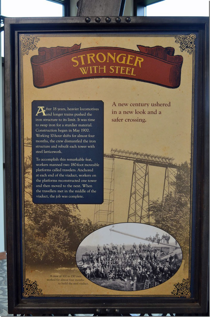 Kinzua Bridge State Park PA. Stronger with Steel plaque.