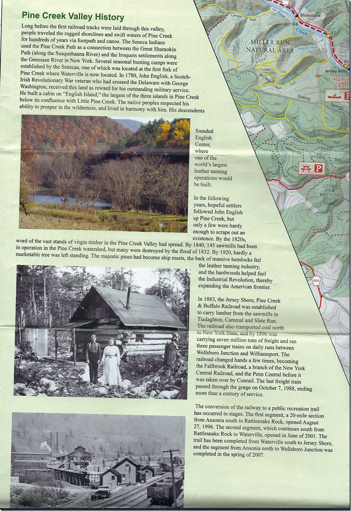 Pine Creek Valley history brochure.