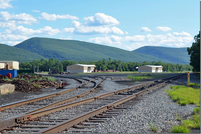 Looking west at the former site of NYC’s Avis Yard, now LVRR. Avis PA.
