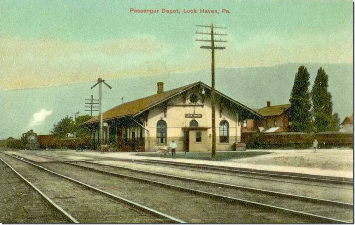 An earlier PRR depot. Lock Haven PA.