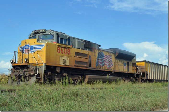 UP 8608 is a SD70ACe. Cora IL.
