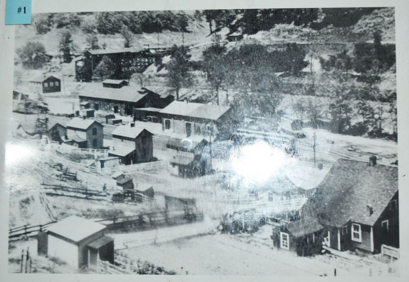 Mine no. 1. My flash glare almost obliterated a passenger coach. The engine house for the Millers Creek Railroad was in this area.