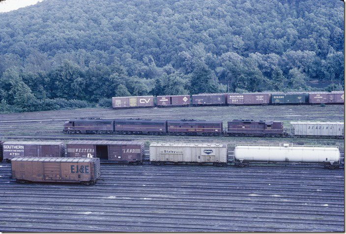 An eastbound LV freight is ready to leave. Bethlehem PA.