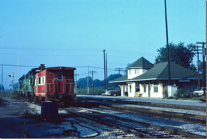 Sue and I visited Chaffee on 09-06-1981. The Frisco had been taken over by Burlington Northern. BN depot. Chaffee MO.