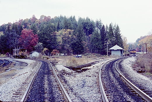 Looking north (B&O east) at the Richwood Sub. on right; SC&M Sub. on left. 