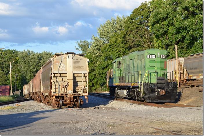 Shenandoah Valley Railroad’s yard in Staunton. DGVR 6512. Staunton.