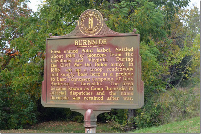 Burnside KY historical marker.