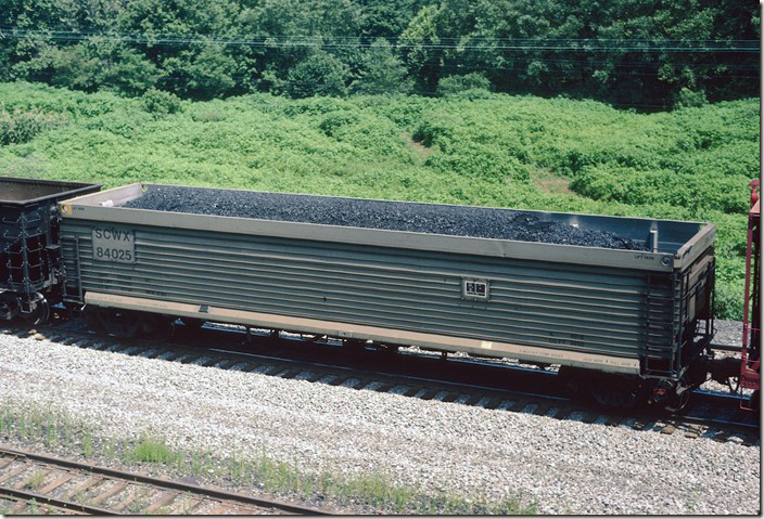 SCWX gon 84025 at Levisa Jct. KY, on the Big Sandy SD. 07-26-1987.