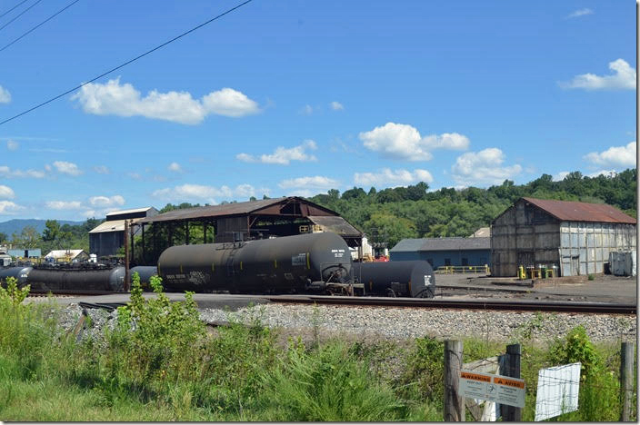 Appalachian Tank Car uses the site of the former E. J. Lavino & Co. ferro manganese plant. One of the old buildings is still in use. Appalachian Tank Car Services. Reusens VA.
