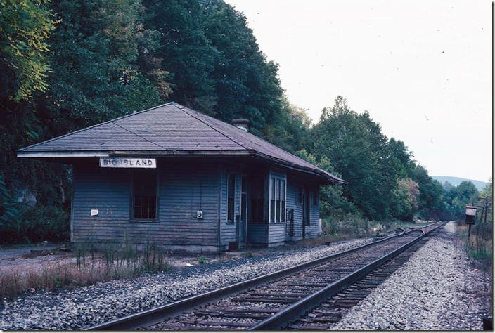 C&O depot on 10-12-1980. Big Island. James River SD.