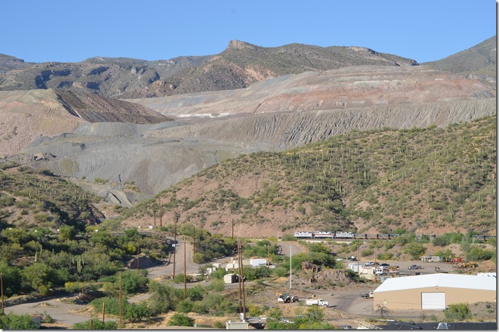 The road on the lower left is the main entrance to the Ray mine...protected by a guard house. CBRY 502-401-301. Ray mine AZ.
