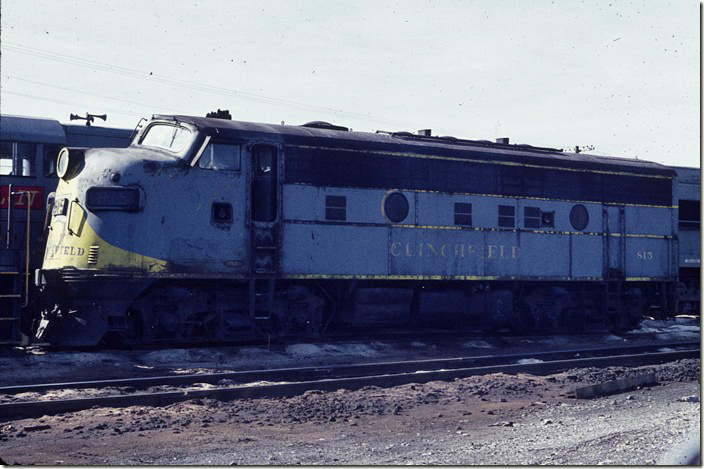 CRR 815 was also leased by parent L&N during a chronic power shortage that lasted the whole decade of the 1970s. L&N. Corbin KY.