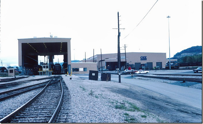 North view of the service building and locomotive shop. L&N Corbin KY.