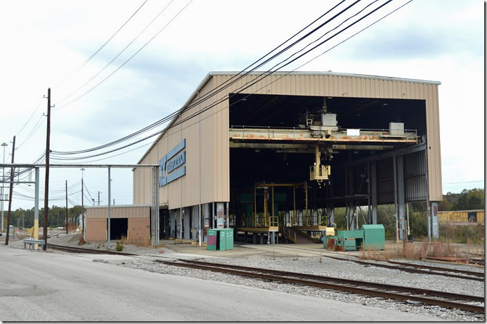 South end of the inactive locomotive service building. CSX Corbin KY.