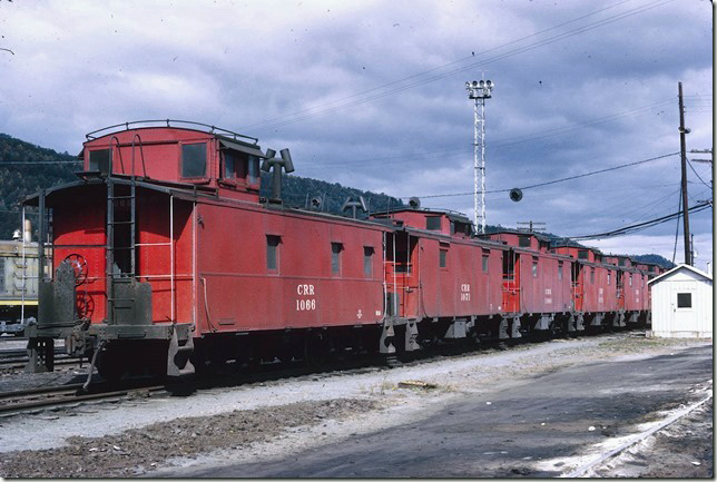 Cabooses 1066 and 1071. 10-30-1971. CRR Erwin.