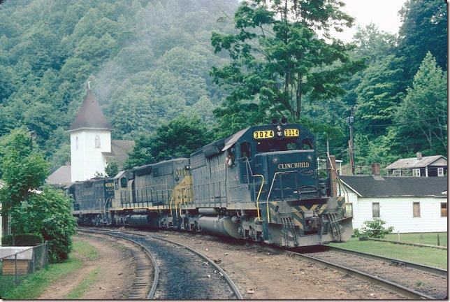The Elkhorn Turn gets the signal to depart Dante. 06-18-1977.