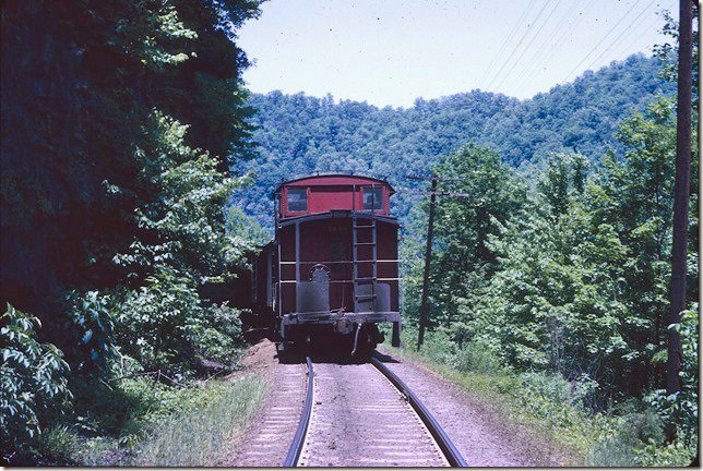 #95 with CRR cab 1065 at State Line Tunnel has slowed for entering Elkhorn Yard. 05-31-1971. Pool Point.