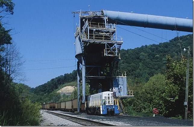 Excel Mining uses re-engine cabless ALCo JDNX 2001 at their Scotts Branch Mine near Meta, Ky. 8-25-12. Chase Freeman and I were out railfanning this Saturday. 