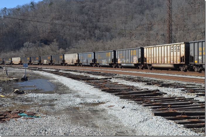 CSX yard tracks 9 and 10 have been removed at Shelby. 02-05-2021.