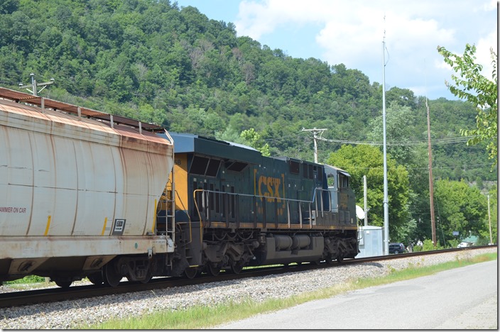 CSX 3058 is the DPU this day. Betsy Layne KY.