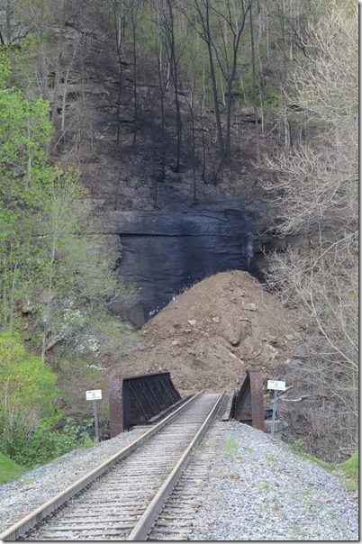 From last week, Robinson Creek Tunnel has been sealed to smother the fire. 