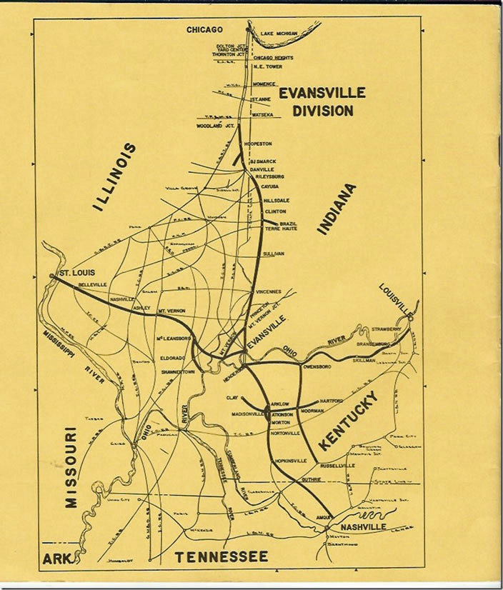 L&N Evansvill division map.