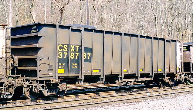 CSX gon 378787 has a load limit of 206,300 lbs and a volume of 4,000 cubic feet. It was built 12-81.