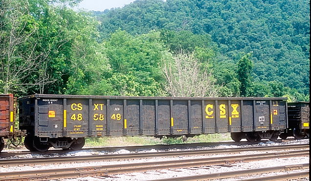 CSX 485849 has a ld. limit. of 194,900 and a volume of 2743 cubic feet.