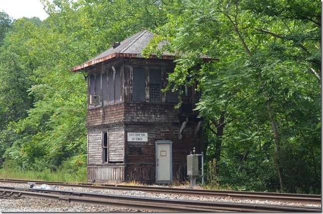 I cannot resist another shot of this railroad landmark. CSX GN Tower. East Grafton WV.