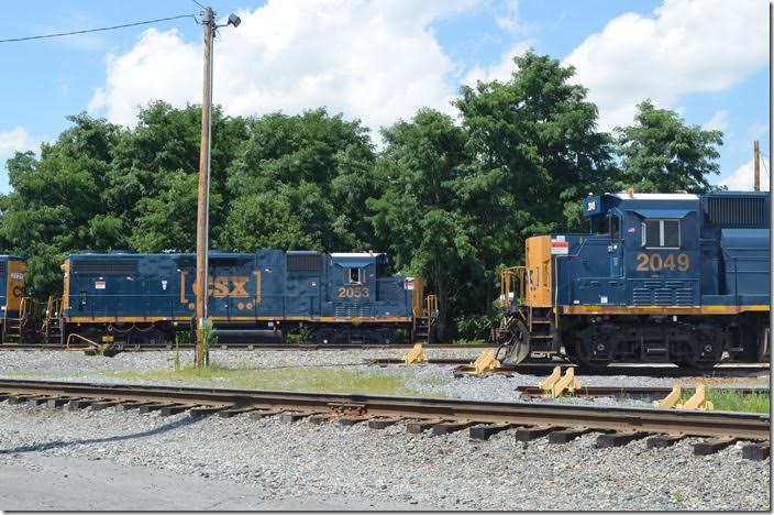 CSX “GP38-3” rebuilds 2049 and 2053. Hagerstown MD.