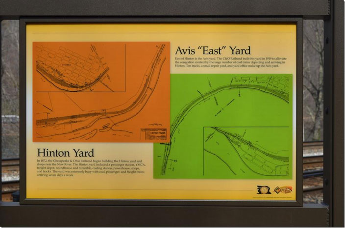 Hinton and Avis "East" yard marker.