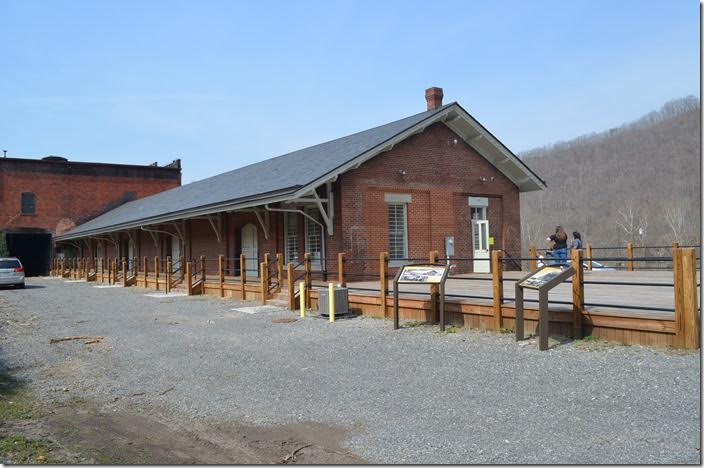 The former C&O freight station is now a community building and used as a flea market. Hinton WV.