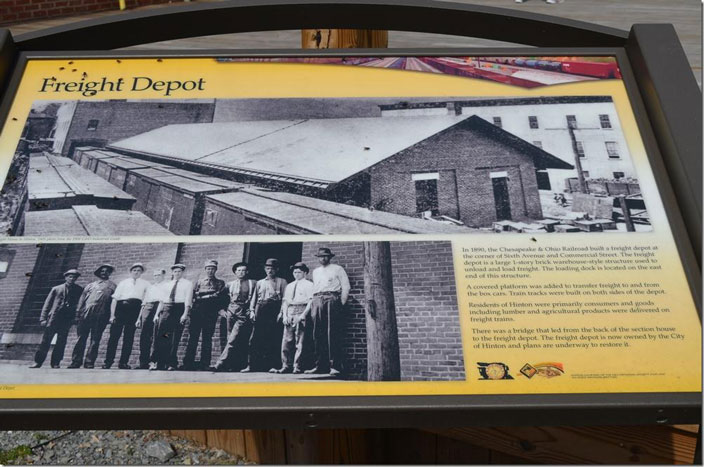 We headed up town to visit the antique stores. But later... Freight depot marker. Hinton WV.