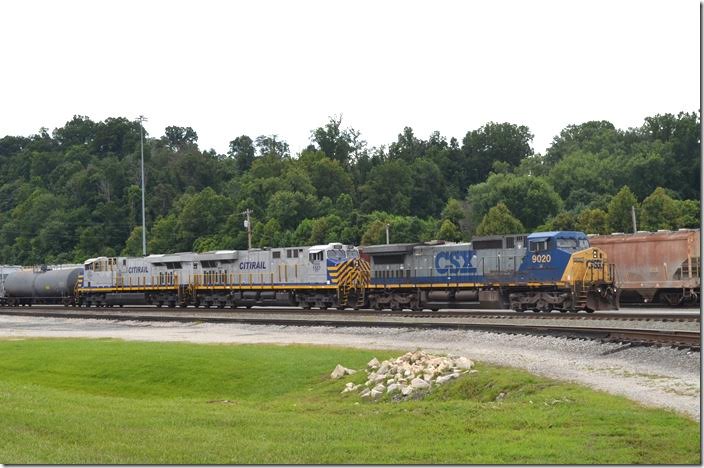 Even though hundreds of engines are stored, CSX is leasing new GEs from CitiRail. CSX 9020-CREX 1507-1514. Russell.